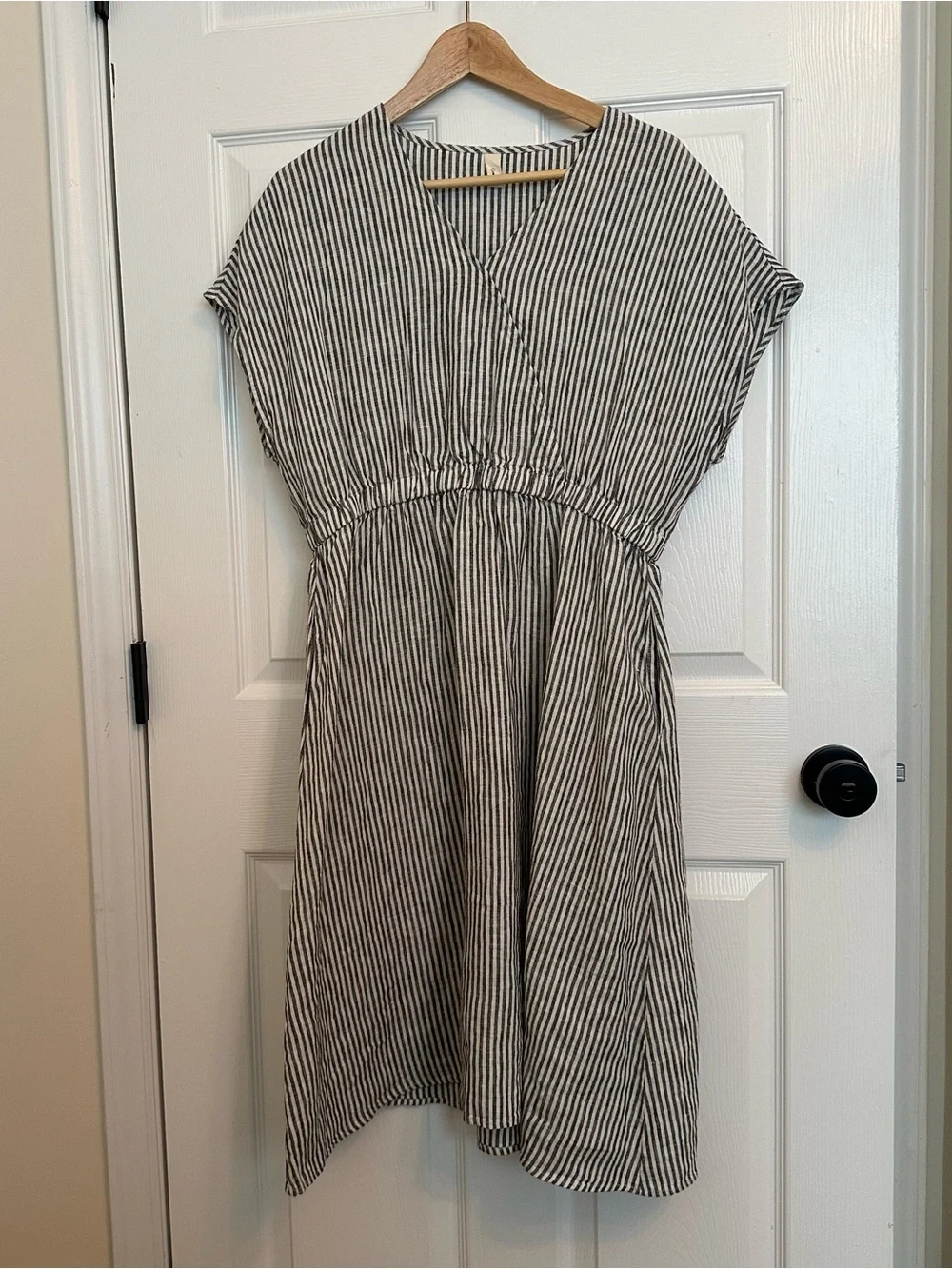 Grae Cove Linen Stripped Dress - Picture 1 of 6